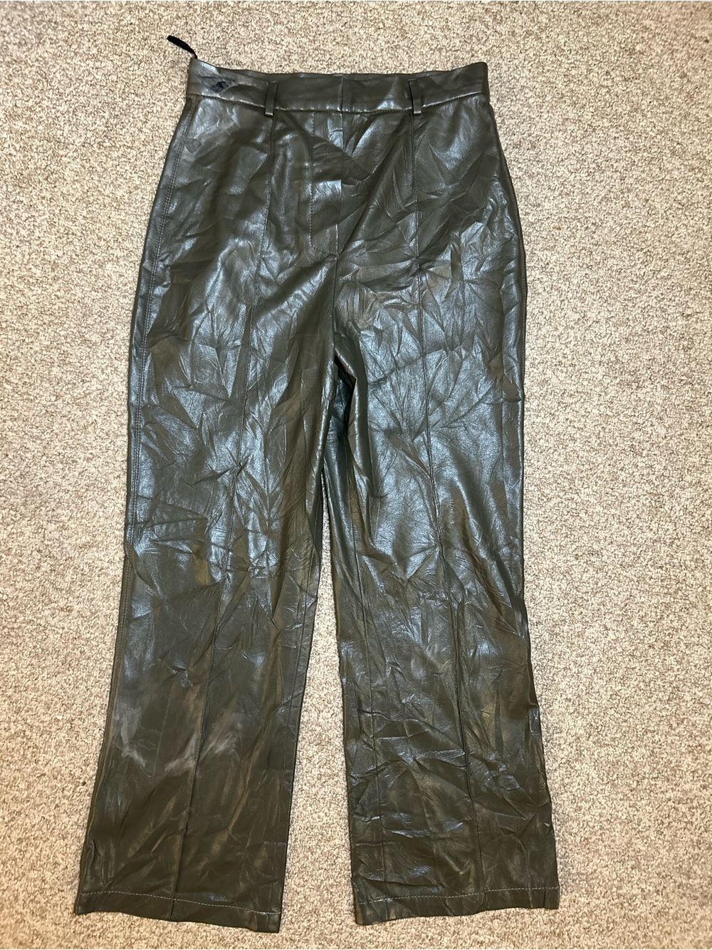 Nanushka Leather-like Faux leather women’s pants size M